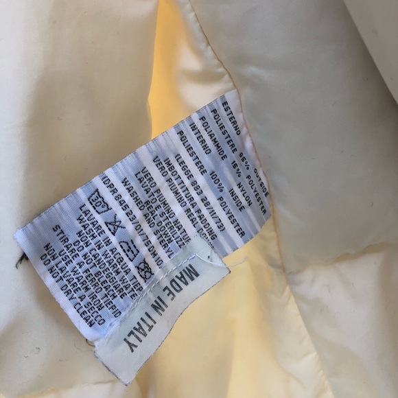 white real down puffer coat Laura Biagiotti Made in Italy size 12kids/XSP - Picture 6 of 15